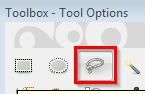 GIMP free select tool