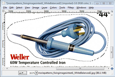 GIMP lasso tool