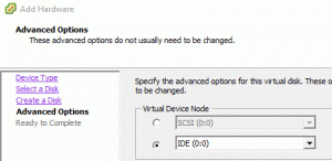 Create HDD IDE