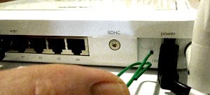 SonicWALL Reset Button