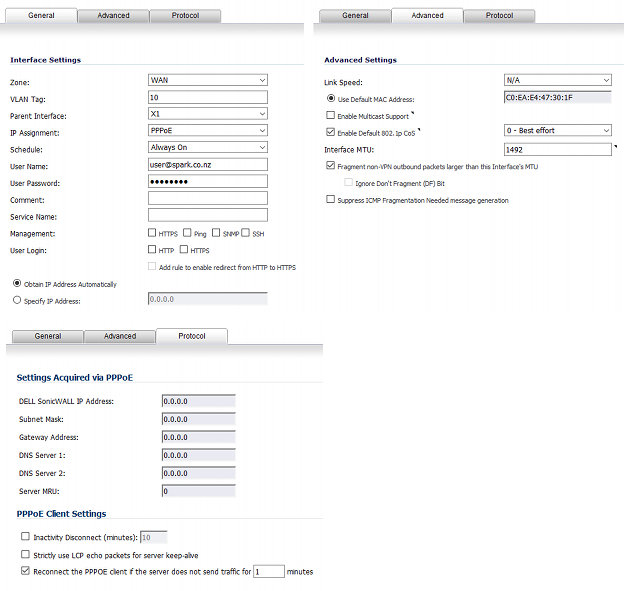 SonicWALL VLAN