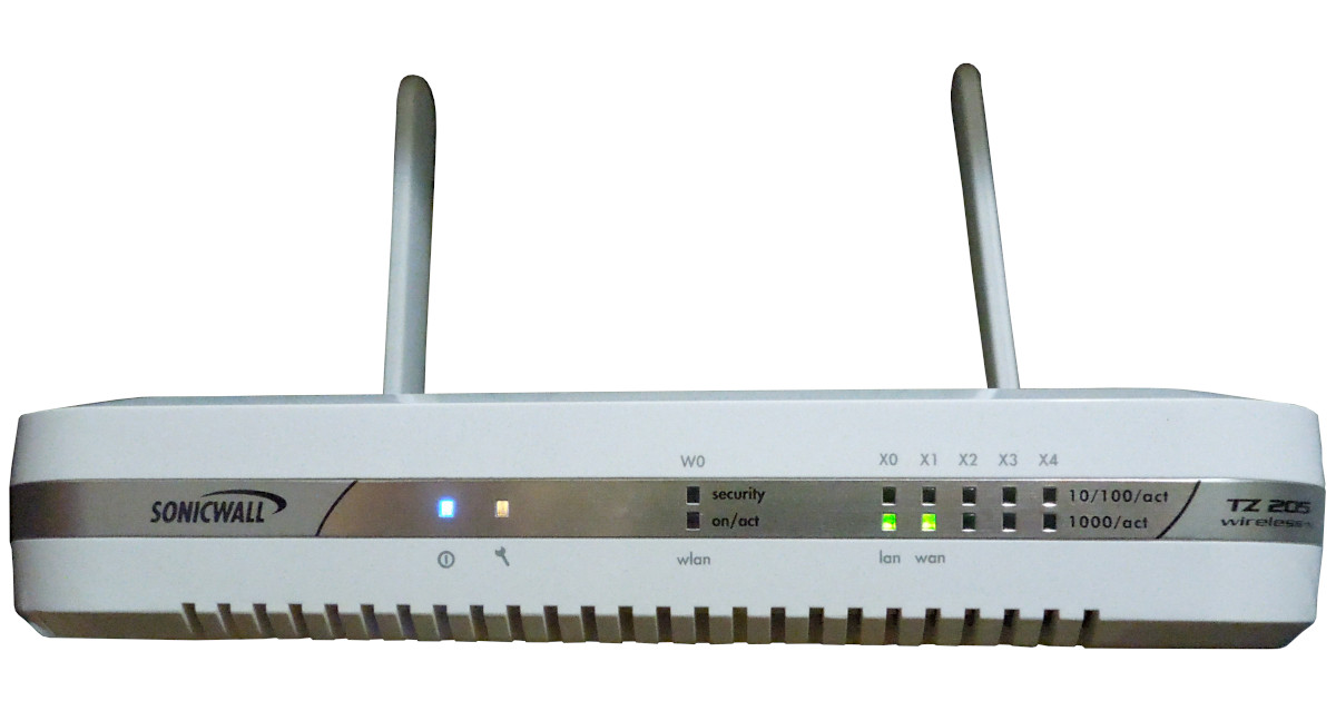 Connect SonicWALL TZ205w to Fibre ONT