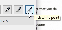 Color balance in Gimp using an eye dropper