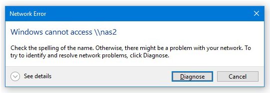 Network browsing broken with Windows 10 build 1809