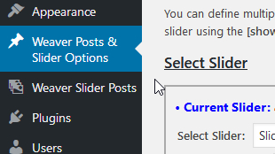 Creating a Weaver Slider in WordPress