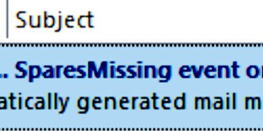 Spares missing event emails after RAID changes